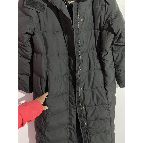 LL Bean Ultrawarm Downtek Coat Womens XL Black Puffer Snaps Long Granola Girl - Picture 6 of 15